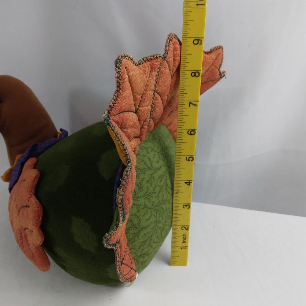 Hallmark Plush Stuffed Turkey Thanksgiving Table Decor Fall Colors - Picture 11 of 11
